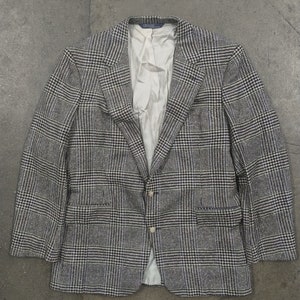 M 90’s Polo Ralph Lauren Houndstooth Blazer Jacket 1990s 1980s Medium Fancy UK British Twill Peaky Blinders Halloween