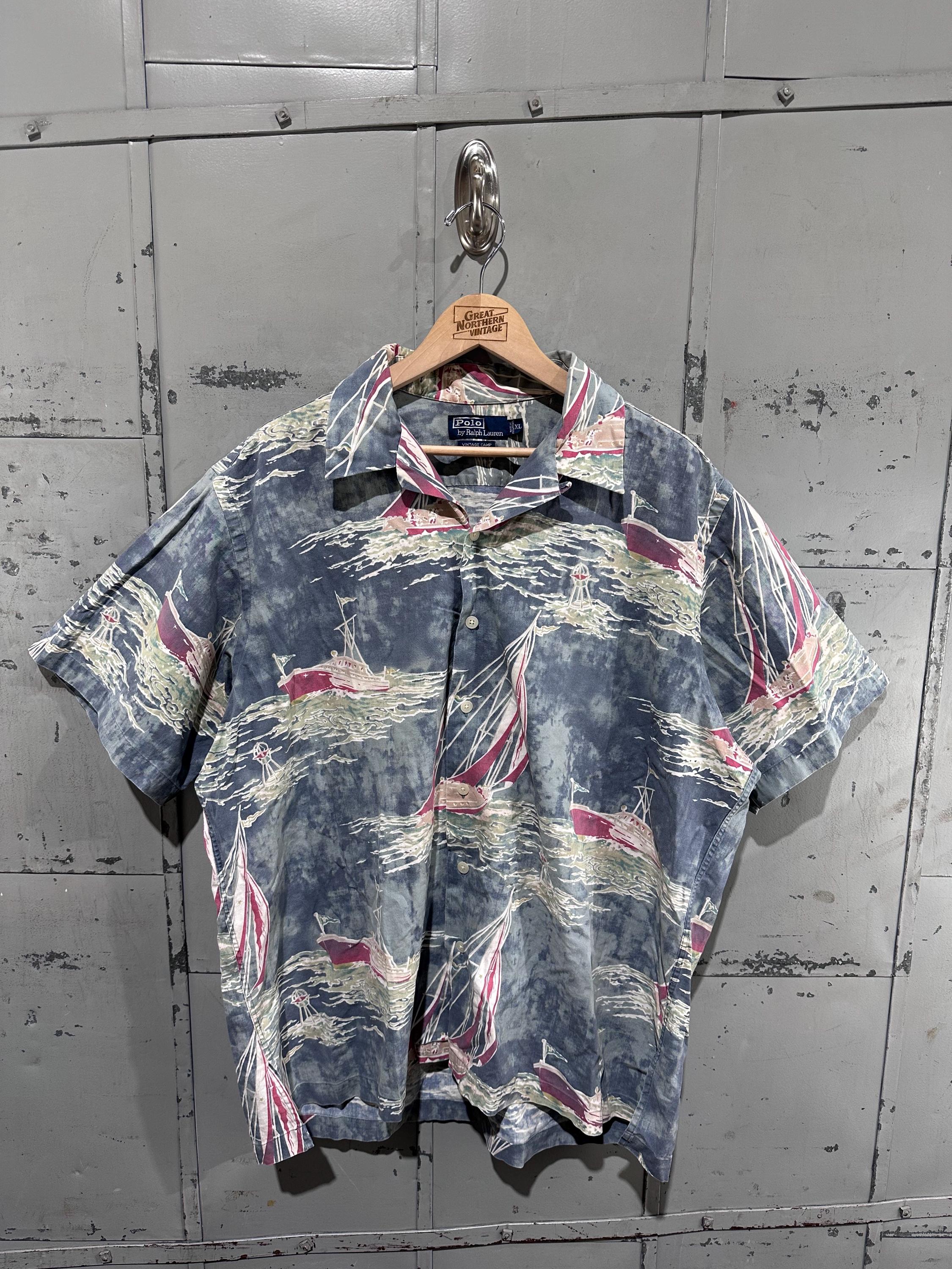 Vintage 90s Polo by Ralph Lauren Cotton Tropical Hawaiian Vacation