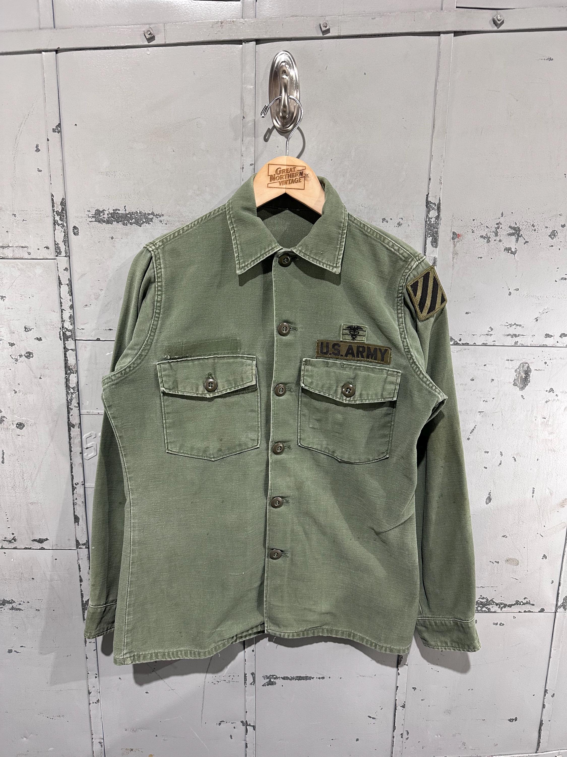 True Vintage Military USMC 70's OG-107 Fatigue Button up Shirt