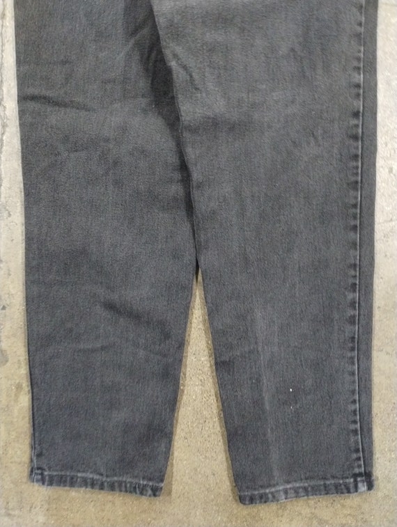 31x29 90s Levi's Black 550 Jeans Tapered Pants 19… - image 7