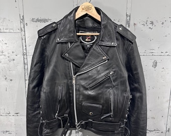 Large Vintage 90s Banana Republic Mid Length Leather Trench Jacket