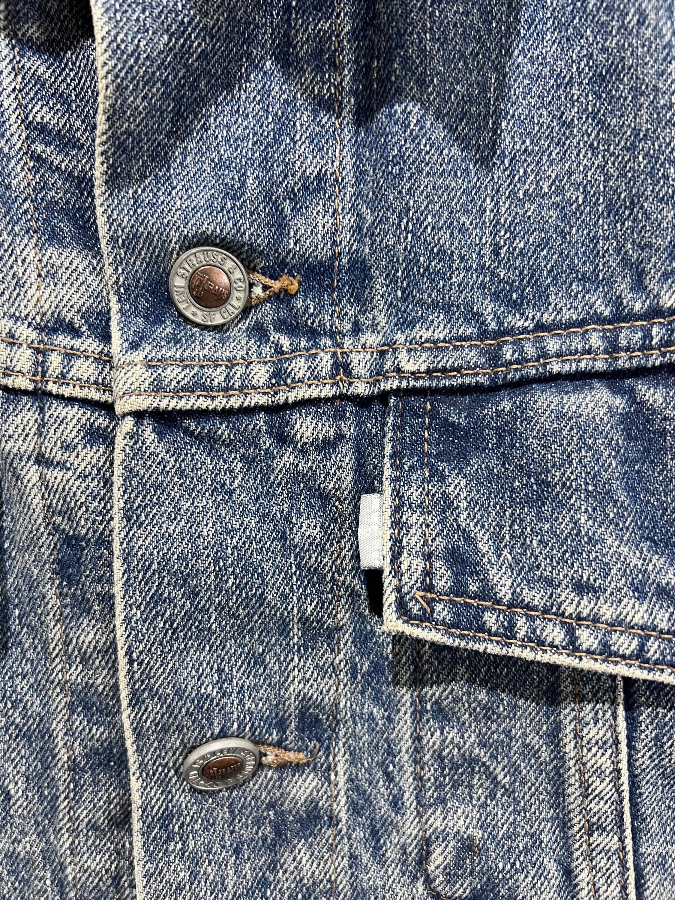 M 90s Silvertab Jean Jacket Cutoff Sleeveless Distressed Denim