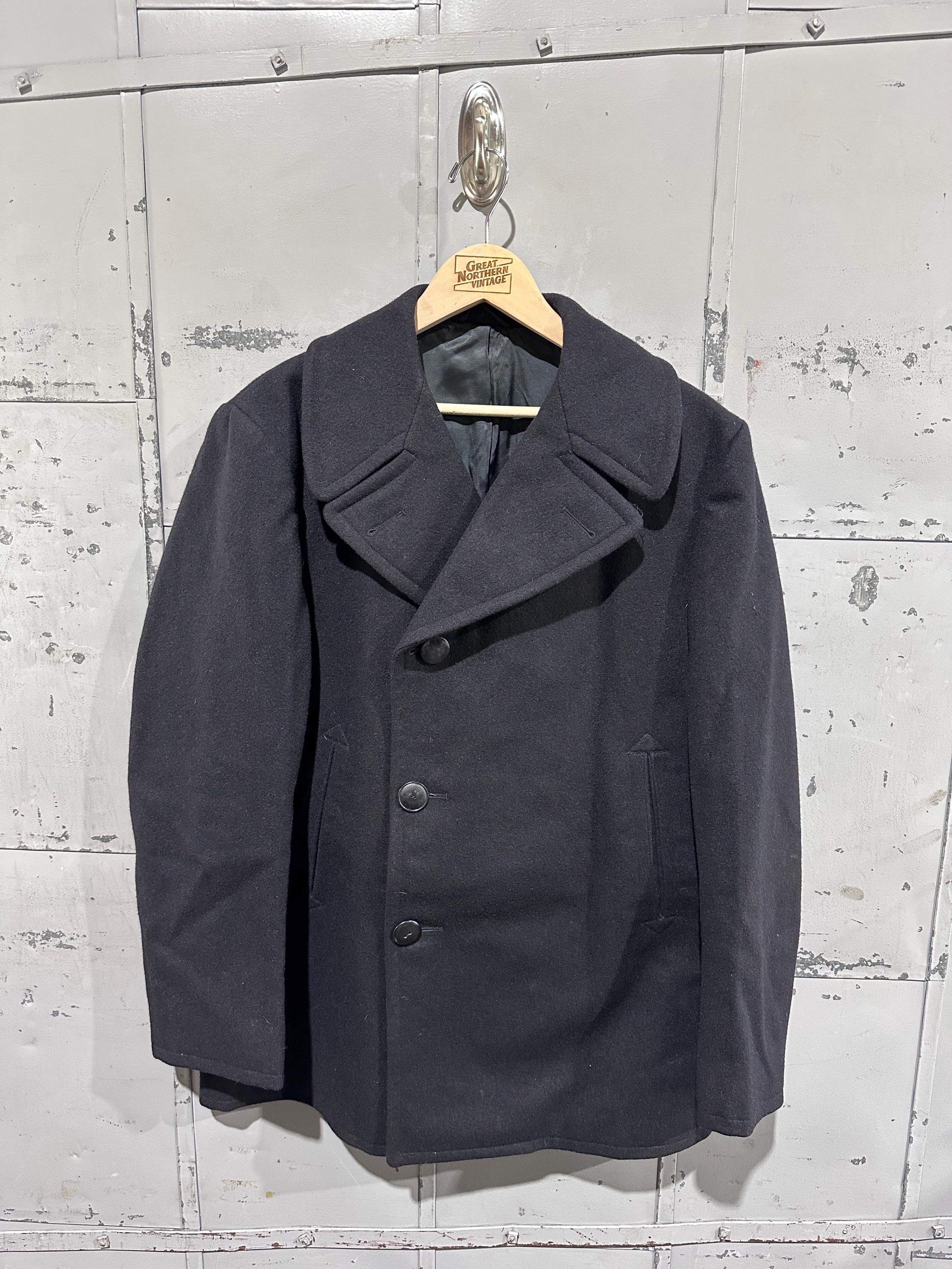 ジャケット・アウター GRAPHPAER Wool Kersey Pea Coat Us Navy Kersey Wool Peacoat - Etsy
