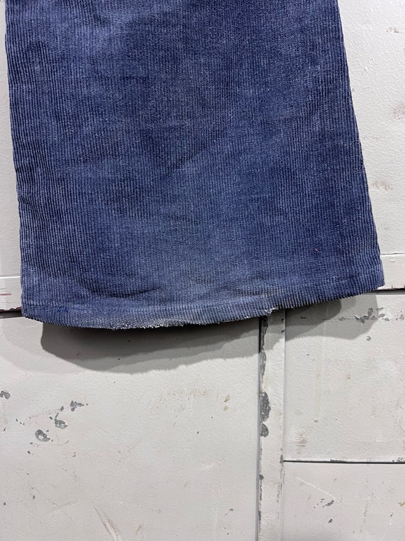 Size 28x27 70s 80s  Levi’s 519 corduroy blue Deni… - image 9