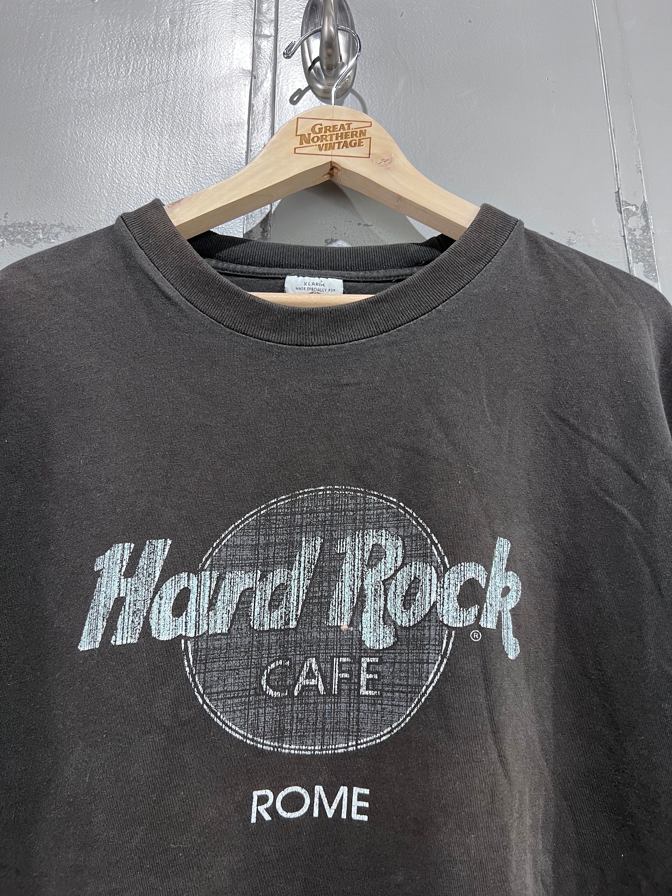 Size Xl 90s Hard Rock Cafe Tshirt Rome - Etsy
