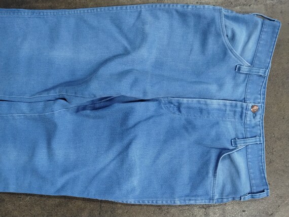 30x28 70s Dickies Blue Faded Cotton Pants Workwea… - image 5
