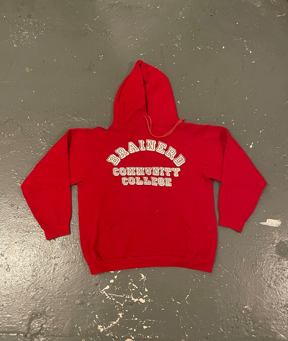 Red college cheap hoodie