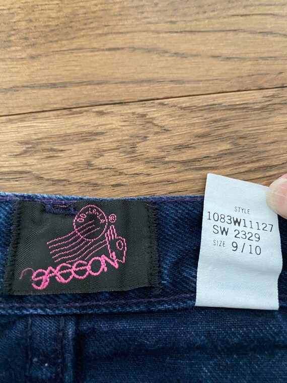 Vintage Sassoon jeans high waisted size 9 / 10 bl… - image 6