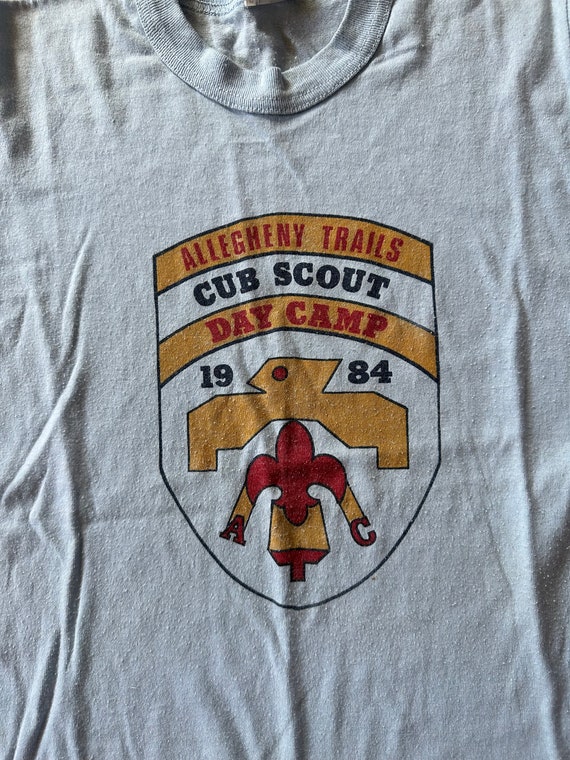 80s Boy Scouts Cub Tshirt youth Xl men’s XS Baby … - image 4