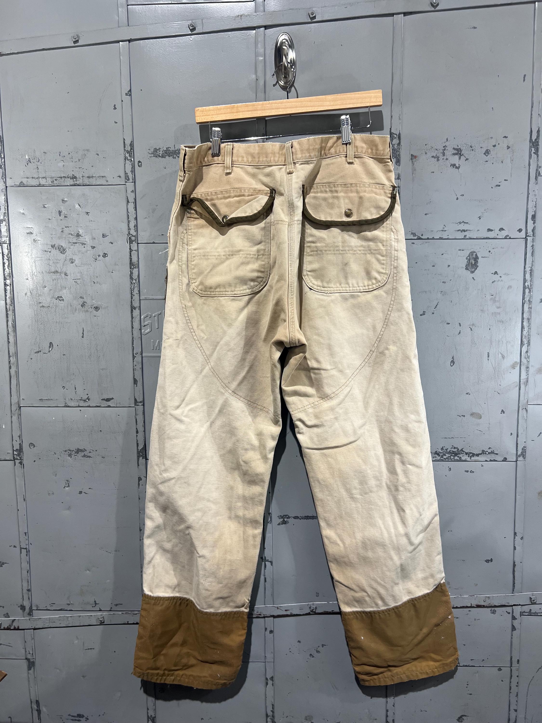 36x32 80s Carhartt Double Knee Worn in Duck Canvas Pants 36x32 80s Carhartt Double Knee Worn in Duck Canvas Pants
