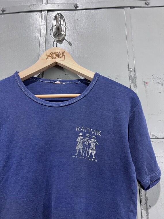Size small 1970s  European Rättvik graphic t shirt - image 2