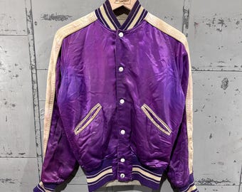 Vintage 50s 1950s Fitt-bro Athletic Satin Jacket New Rochelle 