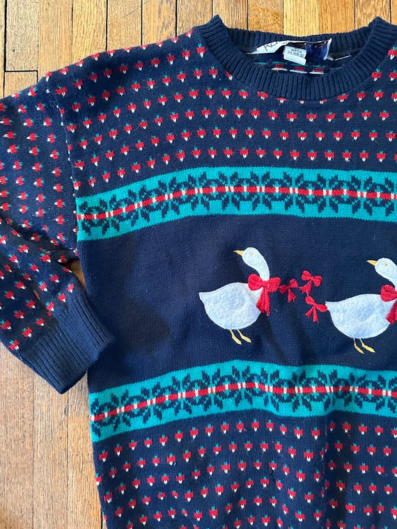 S Wool Sweater Cute Ducks Crewneck Animal Picture Knit Teacher Nature Duck Outdoors Wildlife