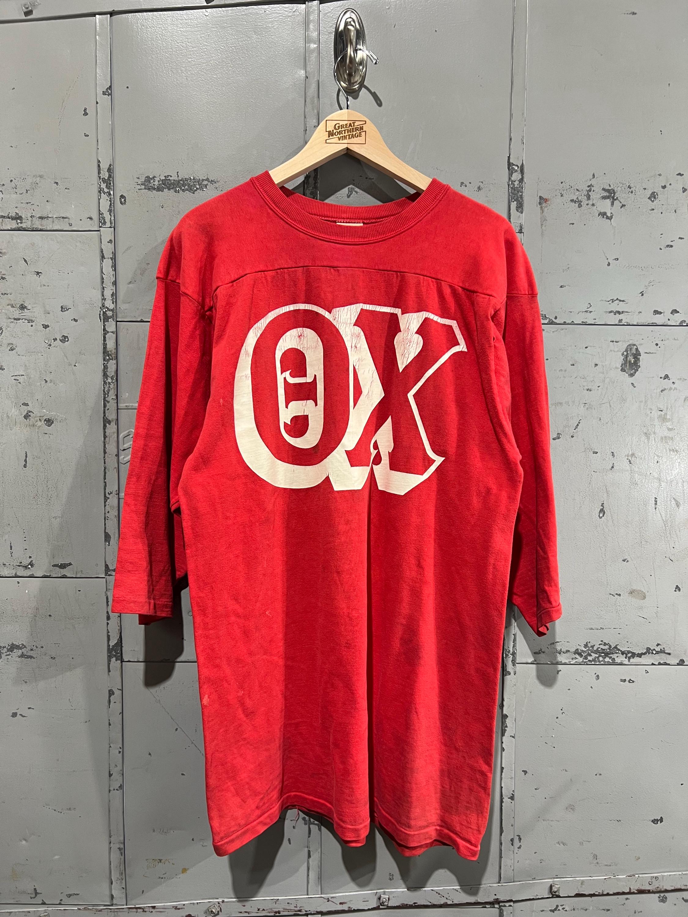 L 60s Theta Chi Football Jersey Tshirt 100% Cotton Red Hanes - Etsy