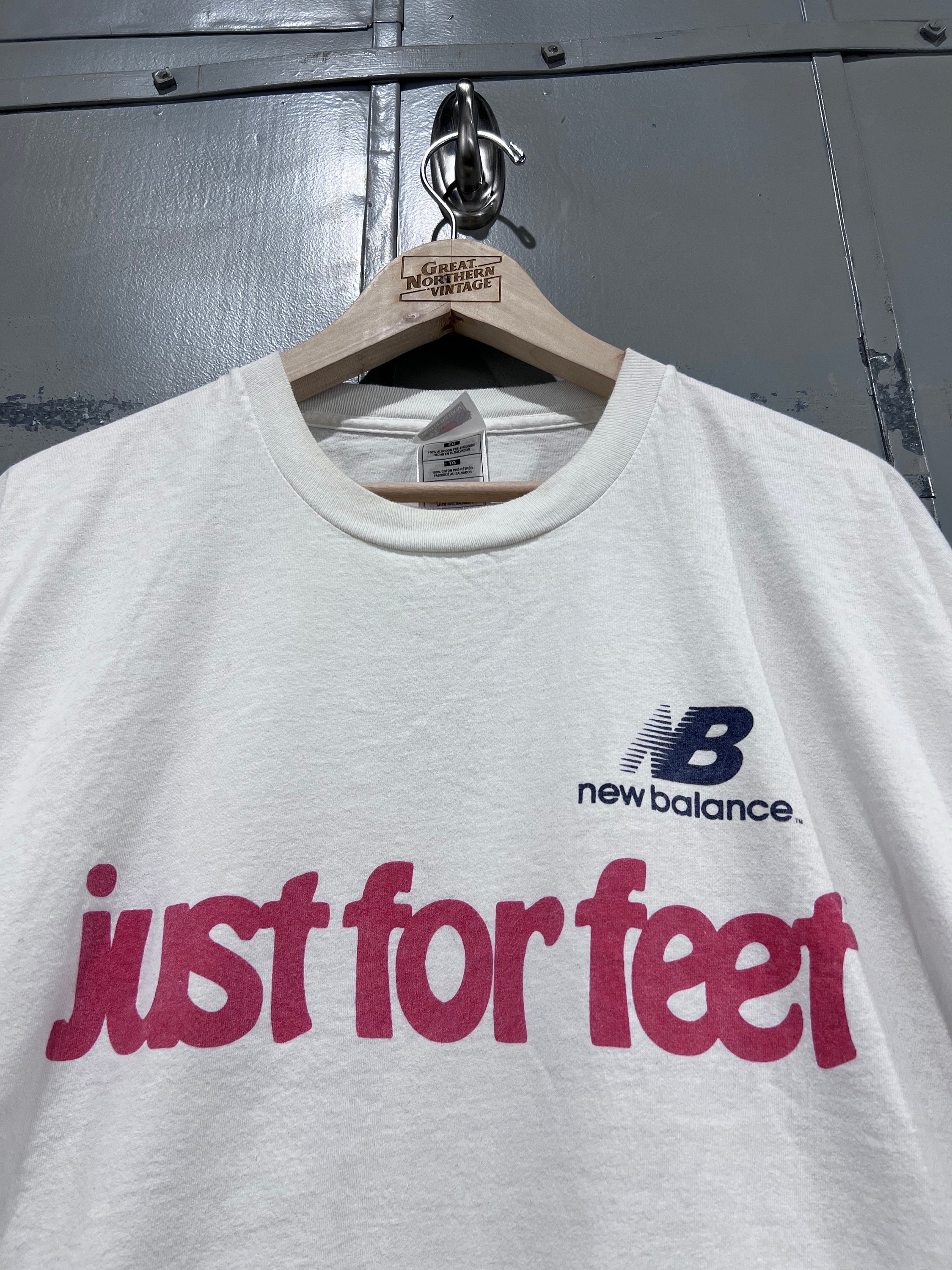 90s USA製 ニューバランス センターロゴ ビンテージ TシャツXL Y2K 古着 90s USA製 NB New Balance バスケ ロゴ Tシャツ XL 古着