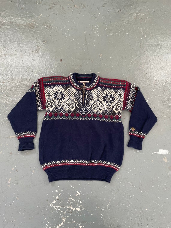 Size Small Vintage 90s Dale Or Norway Knit Sweater