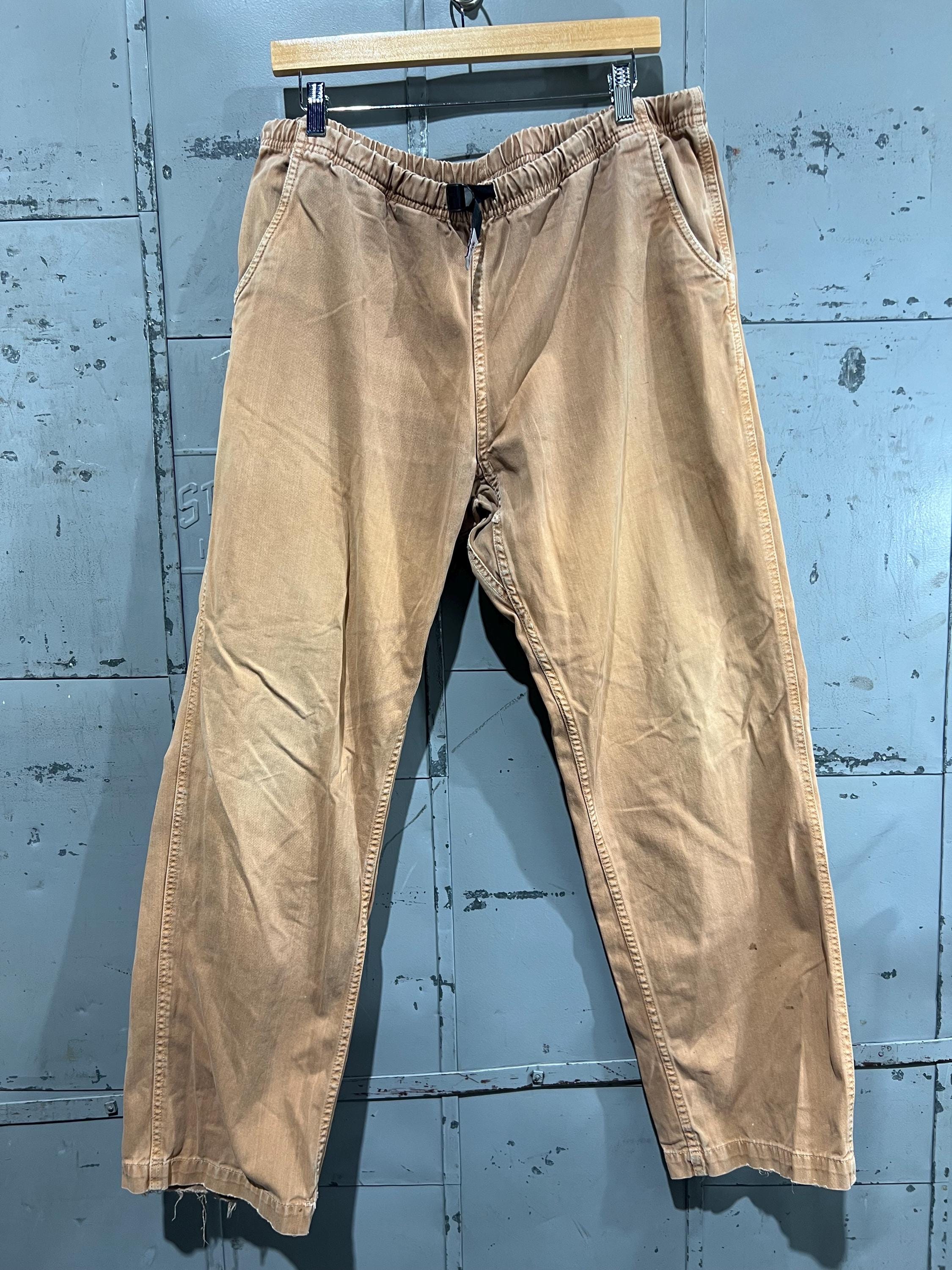 Gramicci, XL 90s peach orange Gramicci g series pants belted rock climbing hiking outdoors granola tech baggy