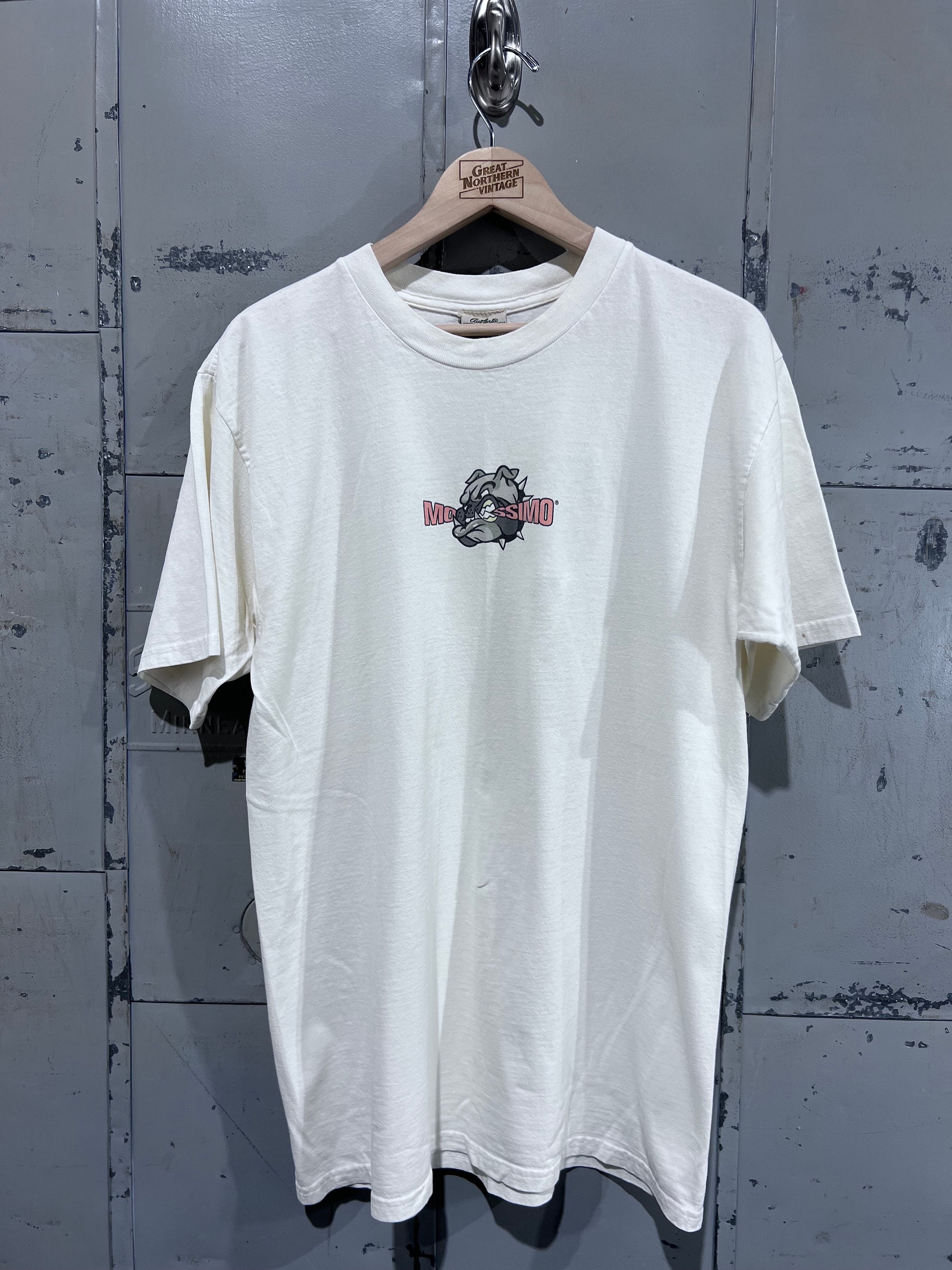 Vintage 90's Mossimo Tshirt Bulldog Spellout Graphic Tee Size