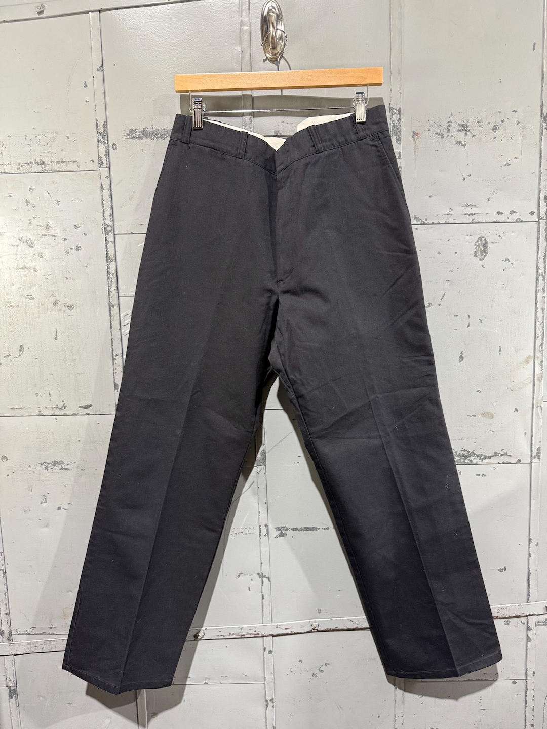 Vintage 1970s Sears Roebuck Black Pants Chinos Retro Workwear