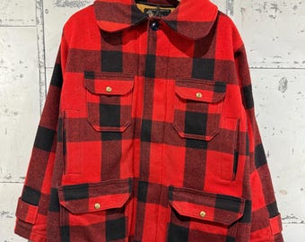 90s Woolrich Canvas Wool-lined Jacket Aztec - Etsy Canada