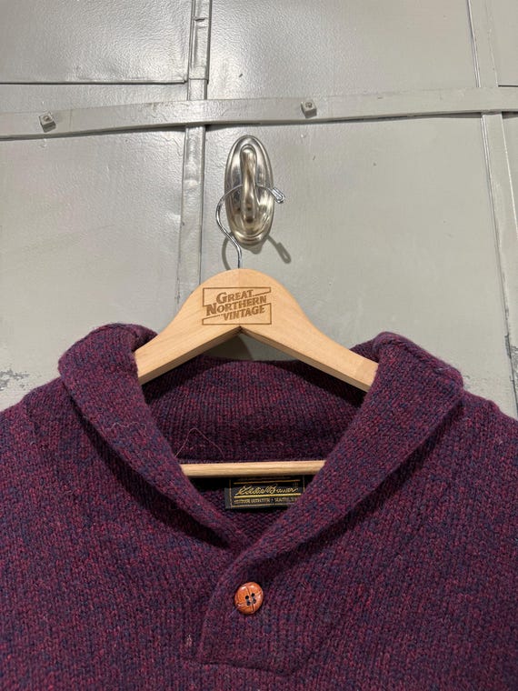 トップス 80s Eddie bauer shawl color knit sweater Vintage 80s Eddie Bauer Shawl Sweater -- Vintage Unisex