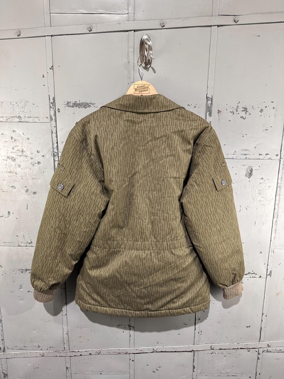 True Vintage 70s East German Cotton Military Rain Strichtarn Camo