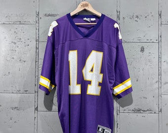 Maillot de football Johnson Vikings pour débutants des années 90 pour hommes, très grand