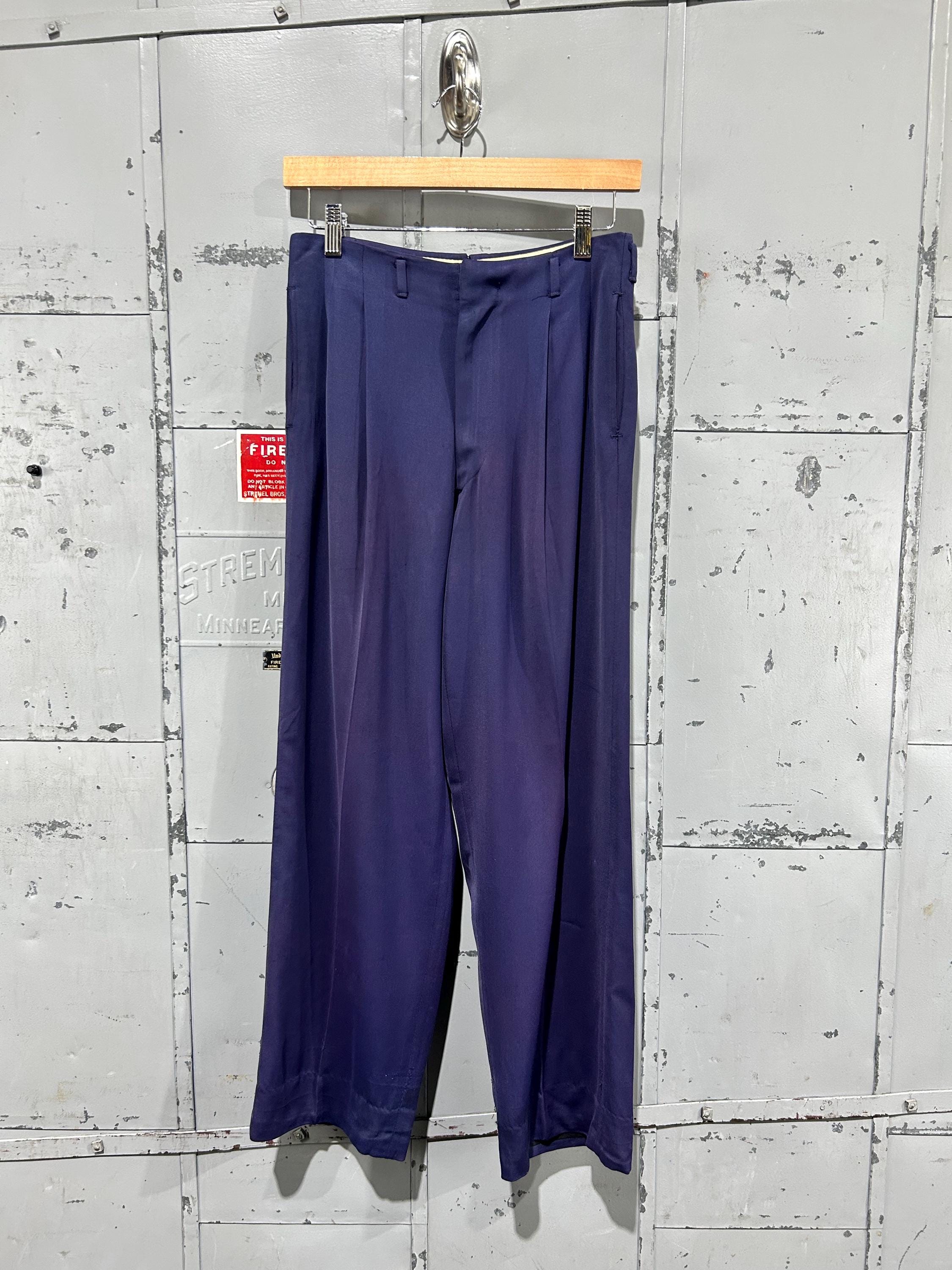 Gabardine 50s Pants - Etsy Canada