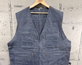 Gilet Veste De Pêche Ron Thompson 2 En 1 - Taille L - Vert - Multi Poches
