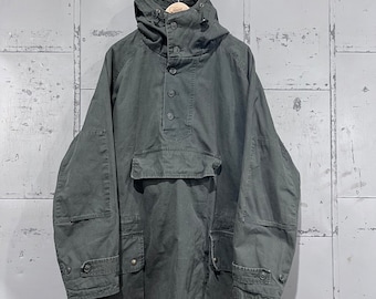 90er Jahre American Eagle Baumwolle Anorak Pullover Kittel Militär Armee Herren Großes Schwergewicht