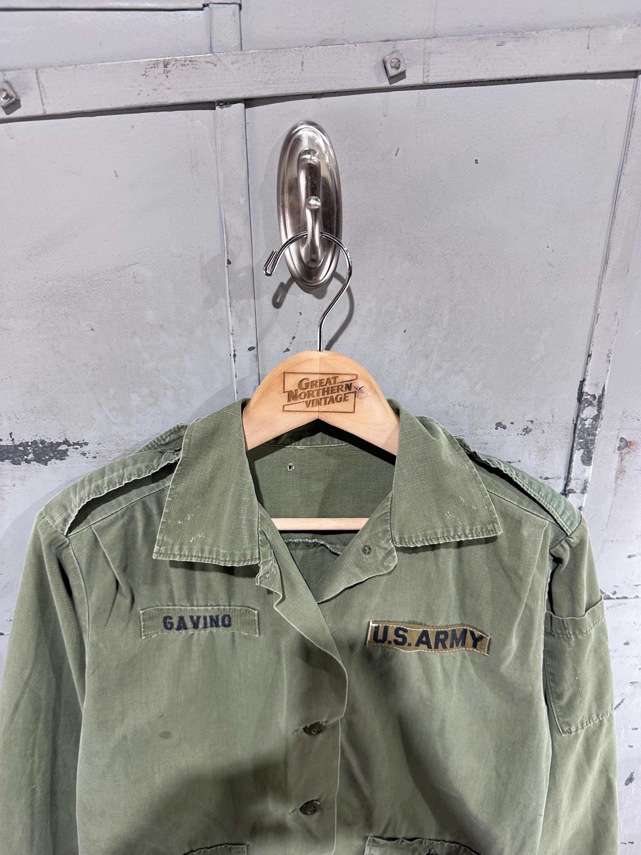 True Vintage 70s Women's Military USMC OG-107 Fatigue Long Sleeve