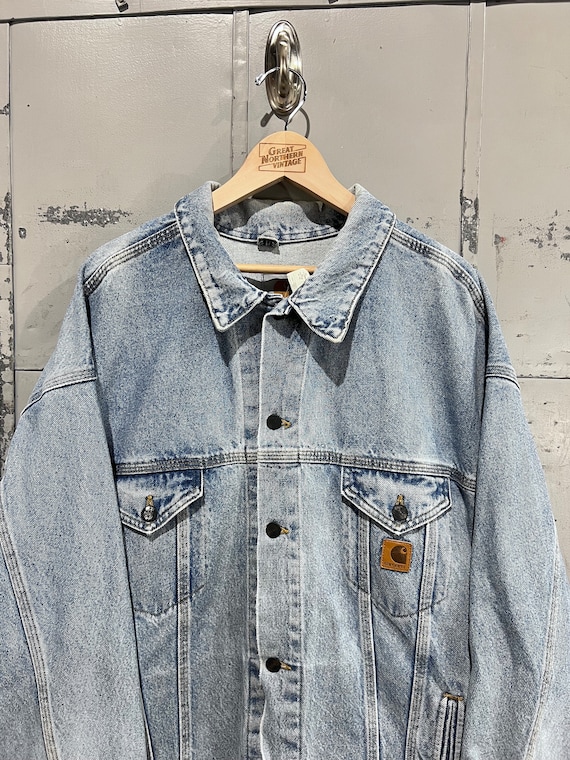 【専用】Carhartt 90s トラッカージャケット デニム 80〜90s carhartt DUCK TRACKER JACKET MADE IN USA