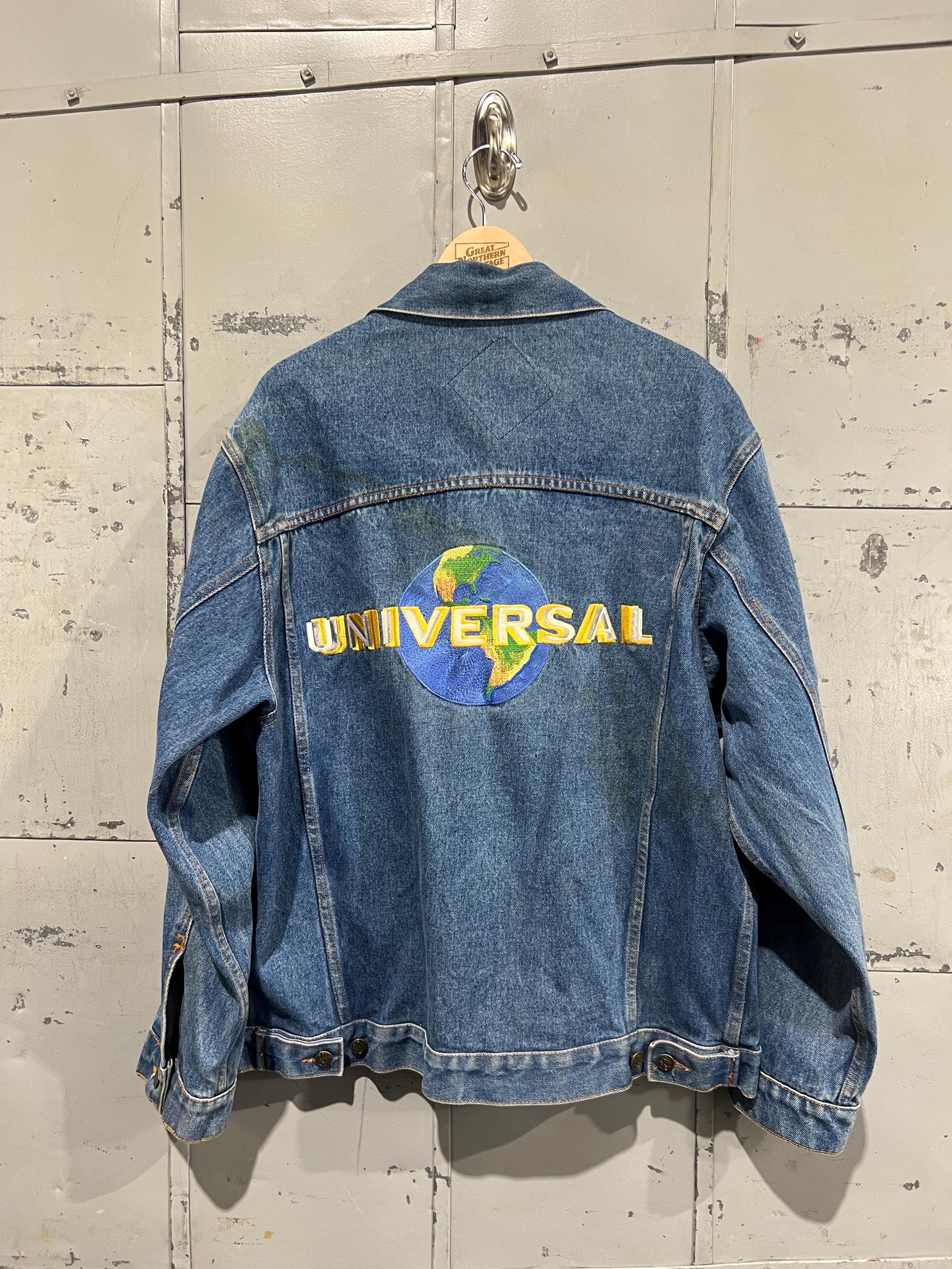 90s-00s UNIVERSAL STUDIOS 刺繍デニムジャケット 90s Universal Studios Embroidered Denim Jean Jacket Trucker