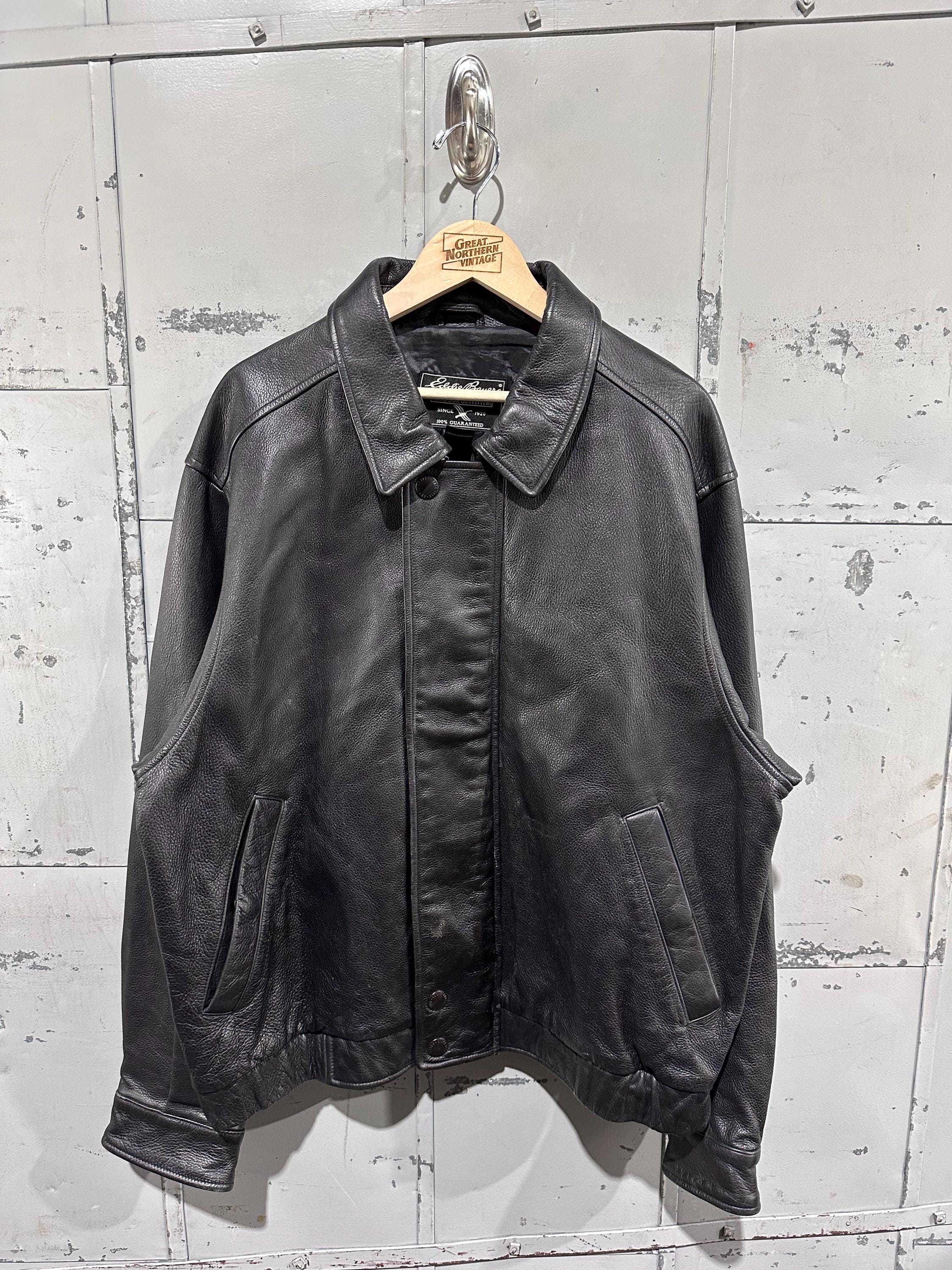 【安値】90'sJ.Crew-Leather jacket (size L) J.crew Leather Jacket - Etsy