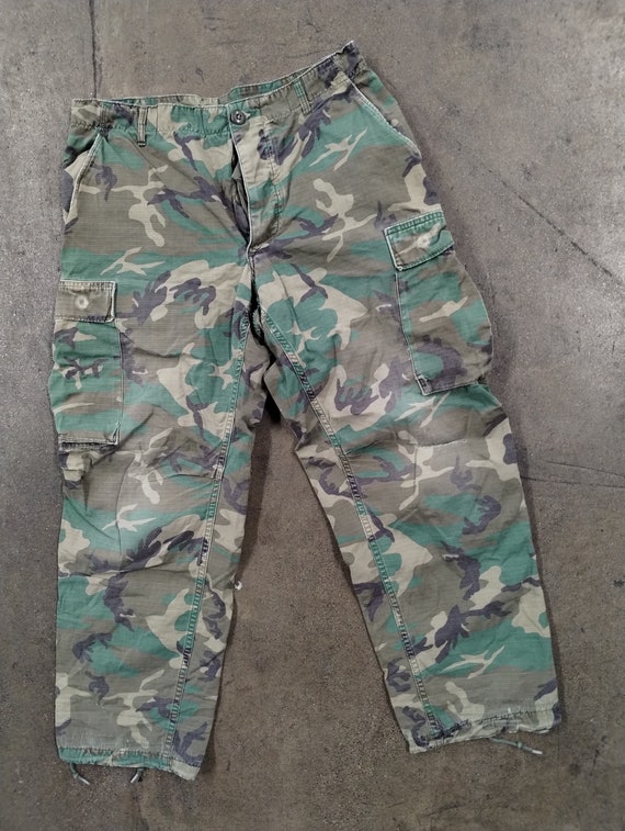 32x27 70s US Army Ripstop Battle Dress Cargo Pants