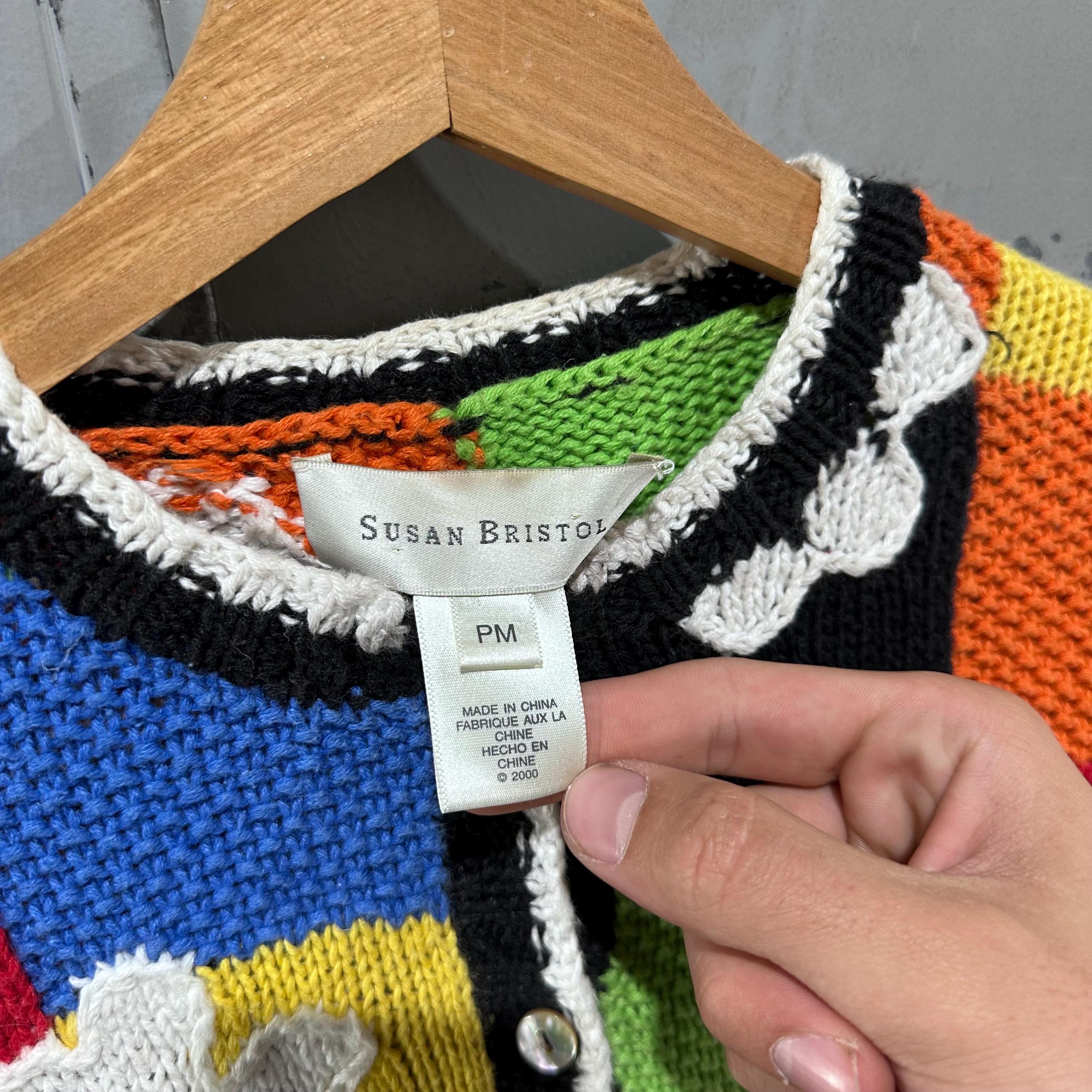 Vintage 90s Susan Bristol Patchwork Floral Button up Funky