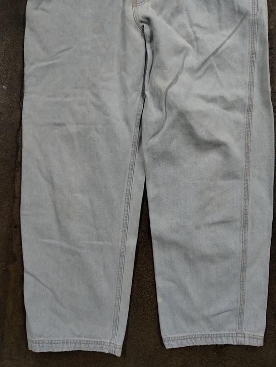 34x26 90's Union Bay Lightwash Denim Overalls 199… - image 2