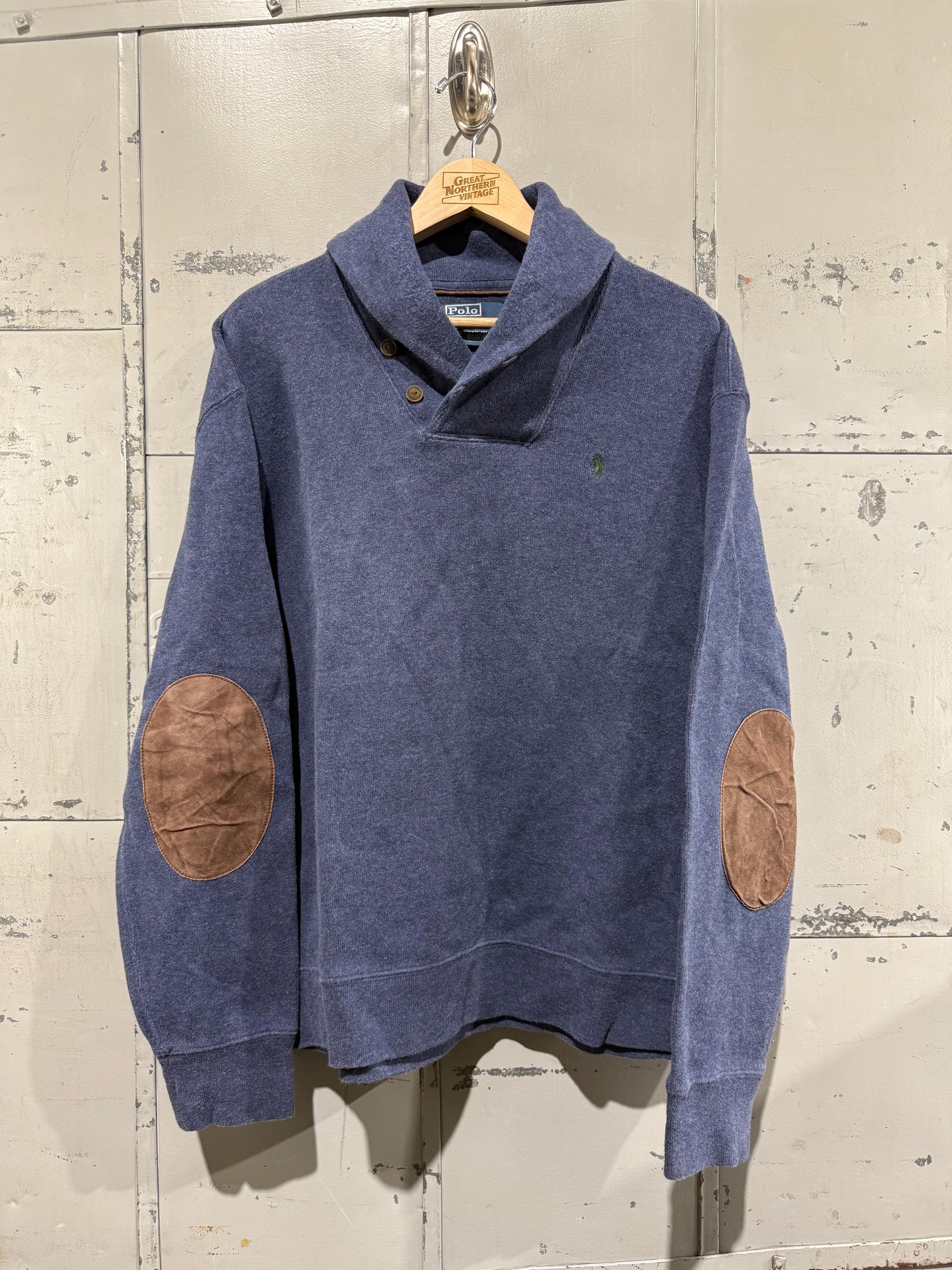 Vintage 90s Polo Ralph Lauren Shawl Collar Sweater - Etsy