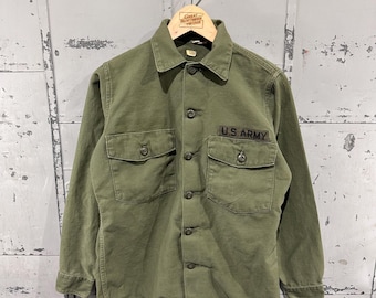 ジ*マ様 70s 80s vintage og107 usmc ミリタリー US True Vintage Military USMC 70's OG-107 Fatigue Button up Shirt