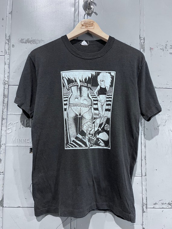 80s Size Small Blood Run Comic T shirt Andy Sparrow comic