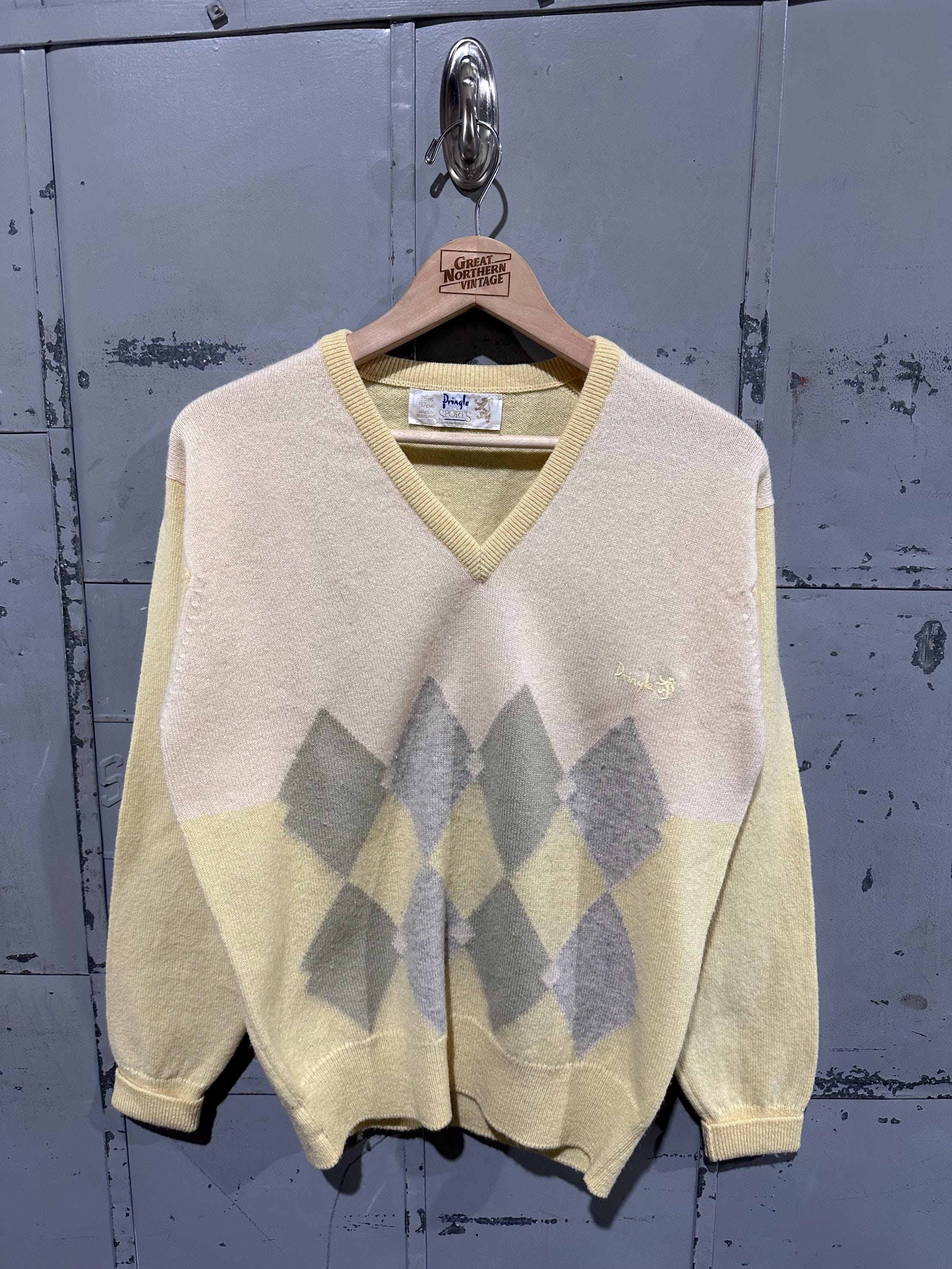70S Pringle of SCOTLAND アーガイル カシミヤ ニット 70s Pringle Scotland - Etsy