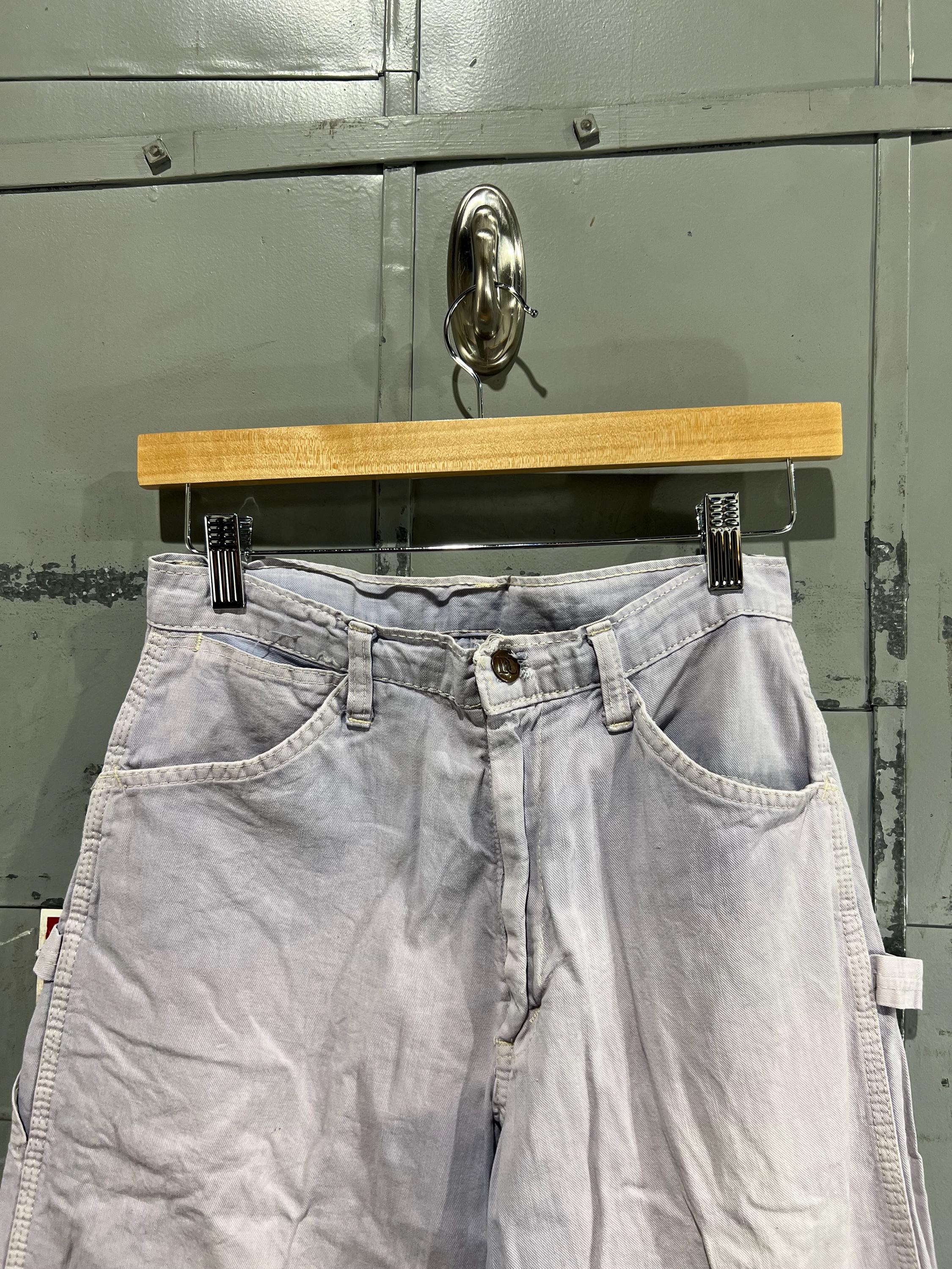 28” 70s Deecee Straight Painter Pants Overdyed Lavender