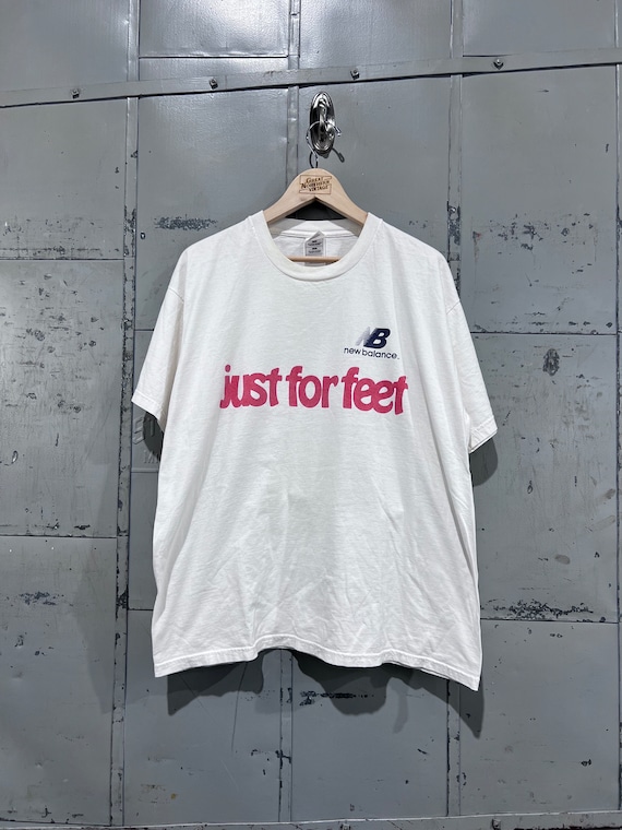 90s USA製 ニューバランス センターロゴ ビンテージ TシャツXL Y2K Vintage Size XL Y2K New Balance T-shirt, Just for Feet