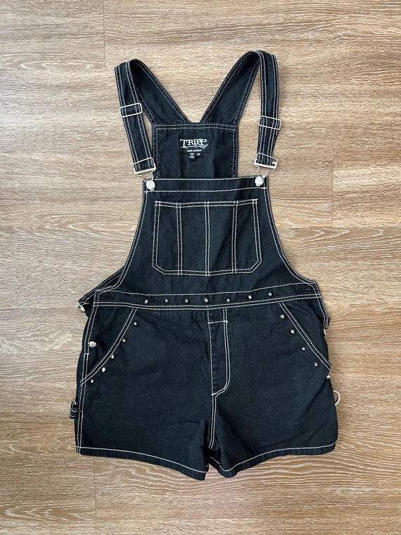 M 90’s Trip Brand Studded Overall Shorts