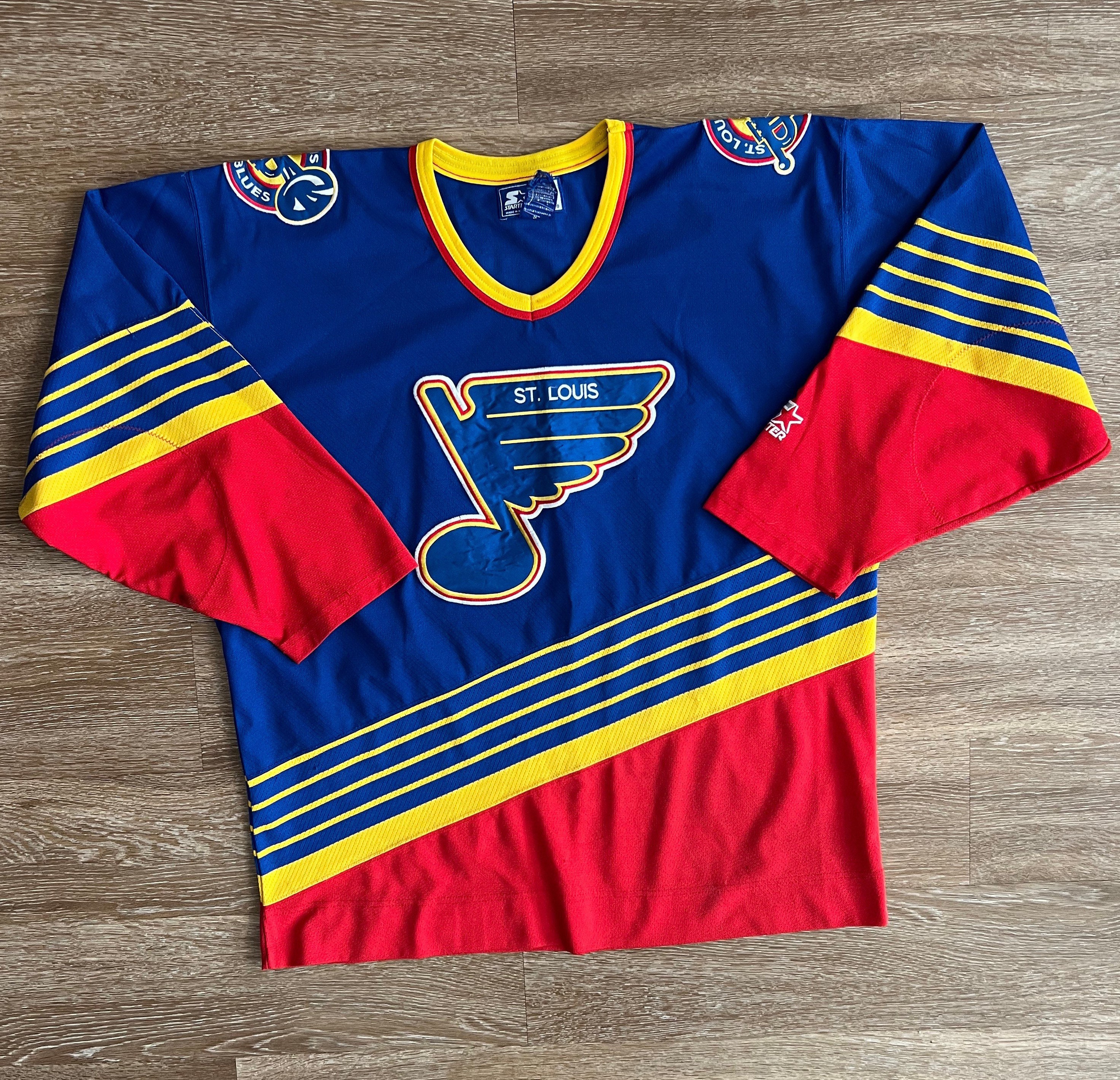 70s St. Louis Blues Mesh Jersey t-shirt Medium - The Captains Vintage