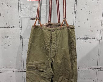 Vtg 1950s Korean War USAAF Air Force Type E-1A Blue Wool Cinch