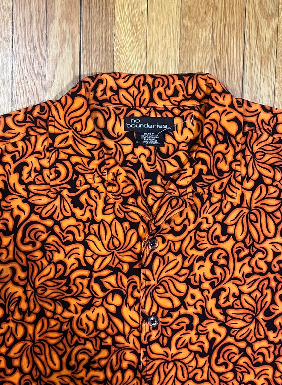 Y2K M No Boundaries Button Down Collar Shirt Abst… - image 3
