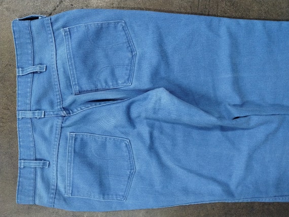 30x28 70s Dickies Blue Faded Cotton Pants Workwea… - image 7