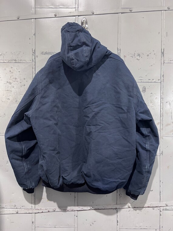 Size XXL tall Vintage workwear jacket navy Carhar… - image 4
