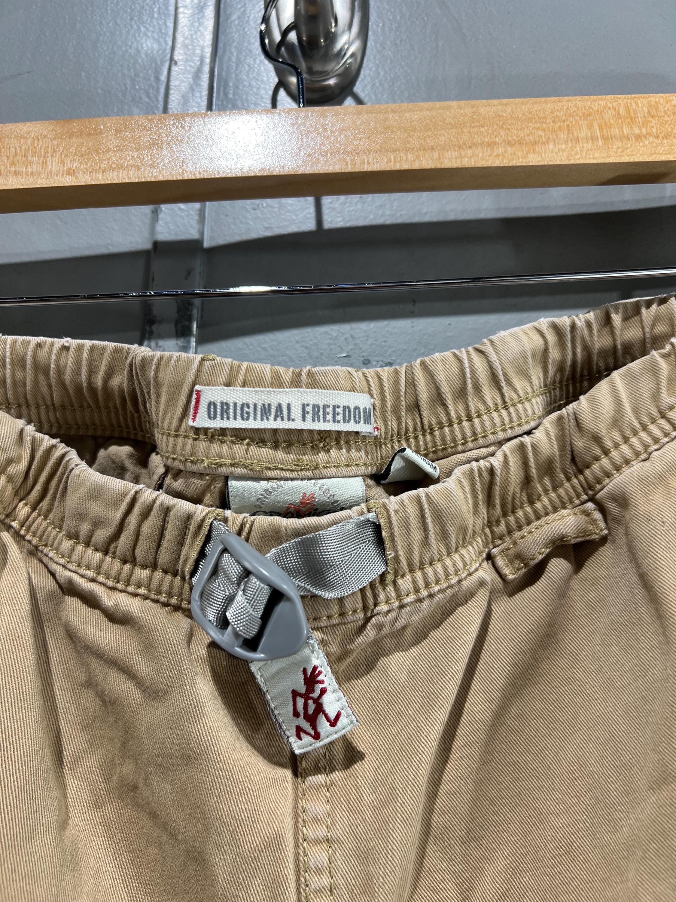 XL 90s Gramicci G Series Pants Tan Beige Belted Pants Rock